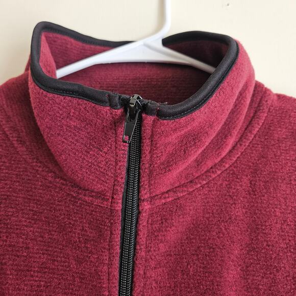 Venario Zip Up Fleece, Cranberry, Sz L - Picture 5 of 6